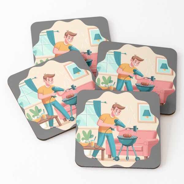 Item preview, Indoor Barbecue and Hair Dryer: The Home Grill | Creative Grilling Humor designed and sold by DibuHumor.