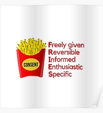 Consent Fries Poster
