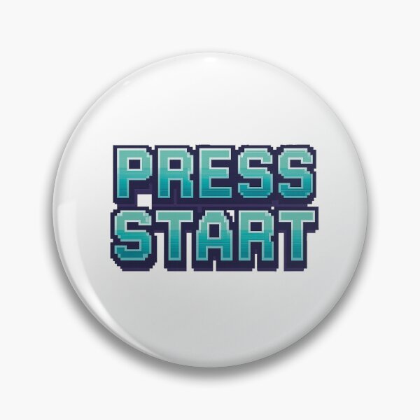 Item preview, Pixel Art Press Start Button Retro Gaming Design designed and sold by Greemo03.