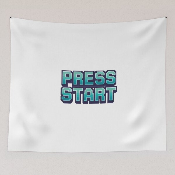 Item preview, Pixel Art Press Start Button Retro Gaming Design designed and sold by Greemo03.