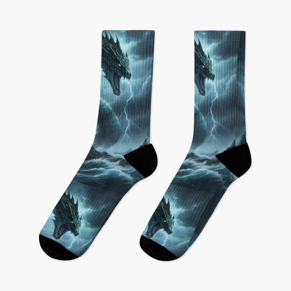 Item preview, Giant Sea Serpent Emerging from Stormy Ocean. designed and sold by alllyxispace.