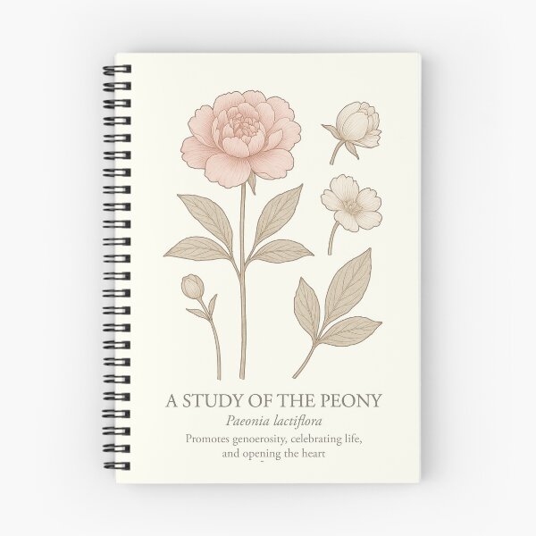 Item preview, A Study of the Peony Flower— Botanical Style Illustration designed and sold by Loving Nature Gifts.