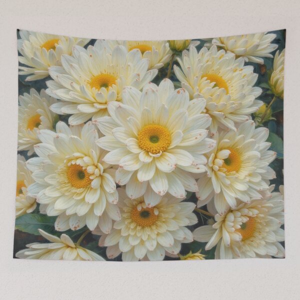 Aperçu de l'œuvre Fleurs blanches. Motif floral. Fleur blanche, épanouissement. créée et vendue par PlaceToBuyGifts.