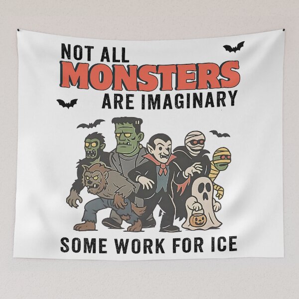 Item preview, Vintage Monster Mash Liberal Tee: Anti ICE Social Justice Halloween Shirt designed and sold by Altenpendinton.