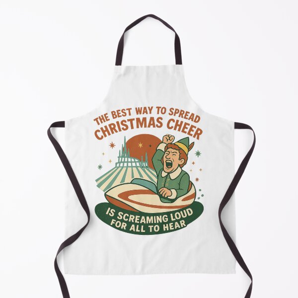 Item preview, Elf x Space Mountain Christmas Cheer – Funny Disney Holiday Mashup designed and sold by Zippitydodads.