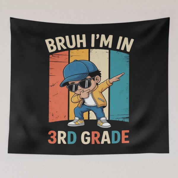 Item preview, Third Grade Dabbing Boy Bruh i'm in 3rd Grade Student  designed and sold by Vastingan.