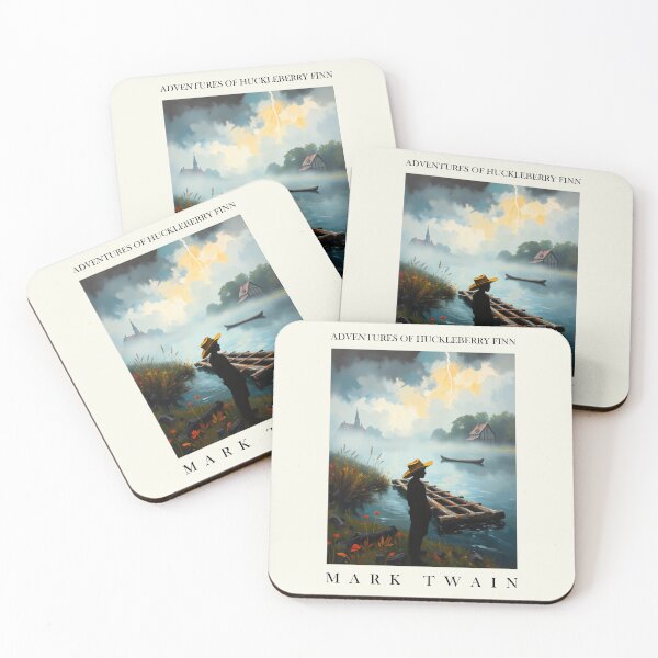 Item preview, Adventures of Huckleberry Finn Inspired Mark Twain Art designed and sold by kakarikihill.