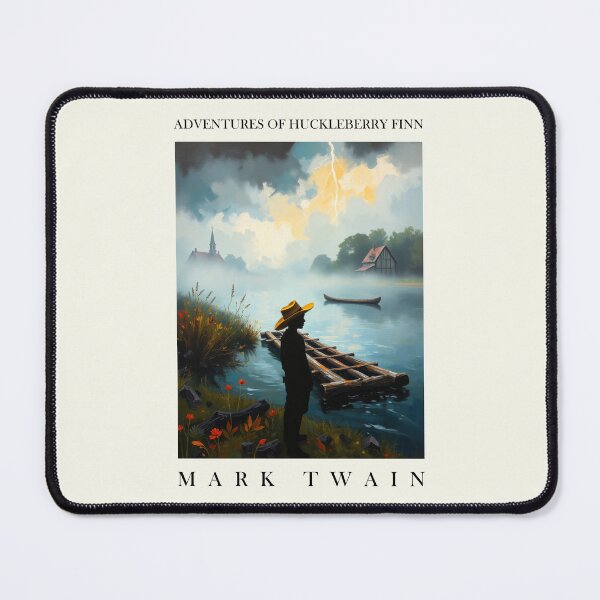 Item preview, Adventures of Huckleberry Finn Inspired Mark Twain Art designed and sold by kakarikihill.