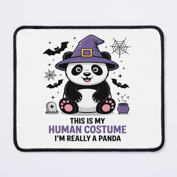 Item preview, This Is My Human Costume I'm Really a Panda Witch Halloween designed and sold by Vastingan.