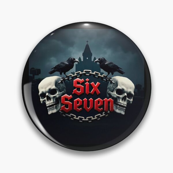 Item preview, Six Seven 6-7 Gothic Skulls & Ravens designed and sold by The Funky Sprunki.