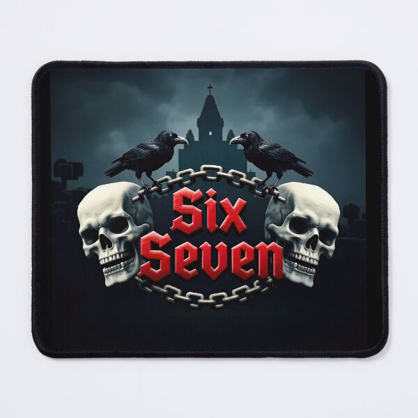 Item preview, Six Seven 6-7 Gothic Skulls & Ravens designed and sold by The Funky Sprunki.