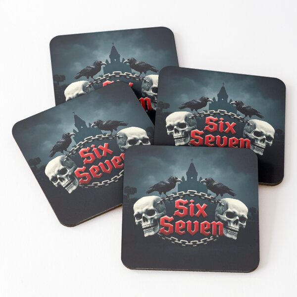 Item preview, Six Seven 6-7 Gothic Skulls & Ravens designed and sold by The Funky Sprunki.