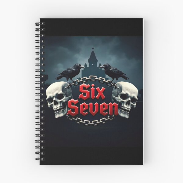 Item preview, Six Seven 6-7 Gothic Skulls & Ravens designed and sold by The Funky Sprunki.