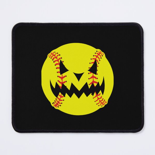 Item preview, Halloween Softball Pumpkin Jack O Lantern Face  designed and sold by Stephennelsonn.