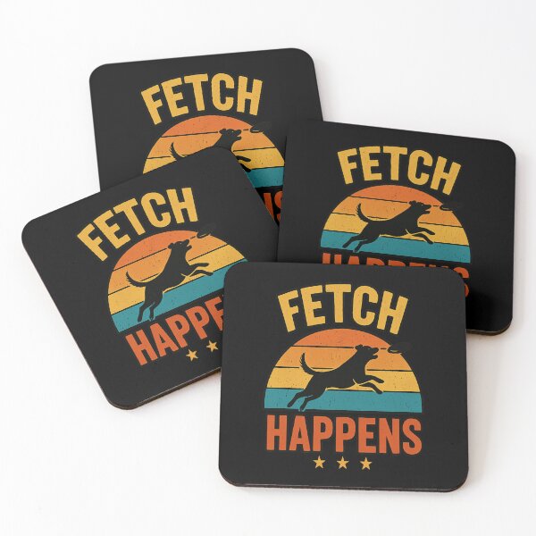 Item preview, Fetch Happens – Funny Retro Dog Lover designed and sold by Redblackman.