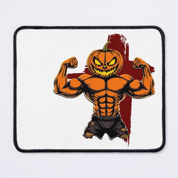 Item preview, Jacked O' Lantern Front Double Bicep Pose designed and sold by KnightWorthy.