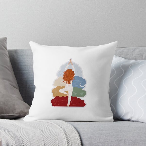 Item preview, Root to Sky: Yoga Tree Pose with Red Hair Girl designed and sold by Yogabyadeola.