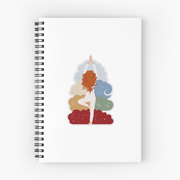 Item preview, Root to Sky: Yoga Tree Pose with Red Hair Girl designed and sold by Yogabyadeola.