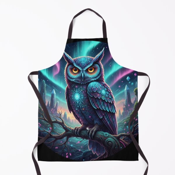 Item preview, cyber-owl “Circuit Sentinel” designed and sold by Vibepop.store.