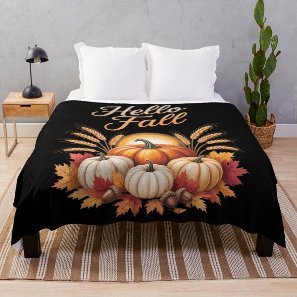 Item preview, Hello Fall Harvest Autumn Thanksgiving designed and sold by Bandikonsalez.