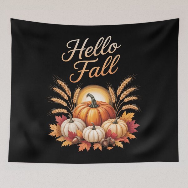 Item preview, Hello Fall Harvest Autumn Thanksgiving designed and sold by Bandikonsalez.