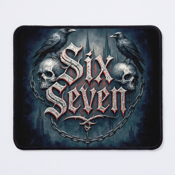 Item preview, Gothic design part II of "Six Seven" with Skulls, Chains and Ravens  designed and sold by The Funky Sprunki.
