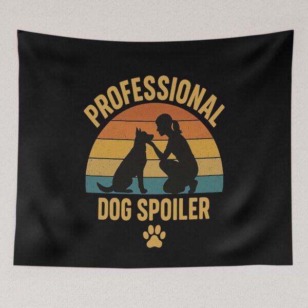 Item preview, Professional Dog Spoiler Retro Vintage T-Shirt | Funny Dog Lover Gift designed and sold by Redblackman.