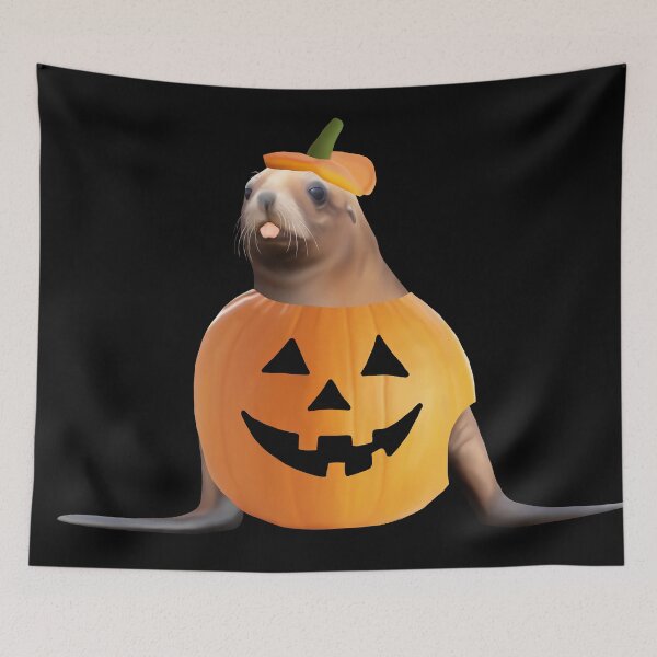 Item preview, Pumpkin Pakake (New Zealand Sea Lion) pup blep designed and sold by GivernyKate.