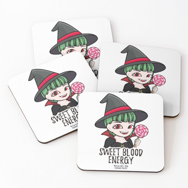 Item preview, Halloween Witch Vampire Lollipop Candy "Sweet Blood Energy" Kawaii Girl Design designed and sold by P-L-Sardines.