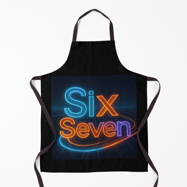 Item preview, Six Seven 6-7 Cyberpunk Neon Blue, Orange, and Violet designed and sold by The Funky Sprunki.