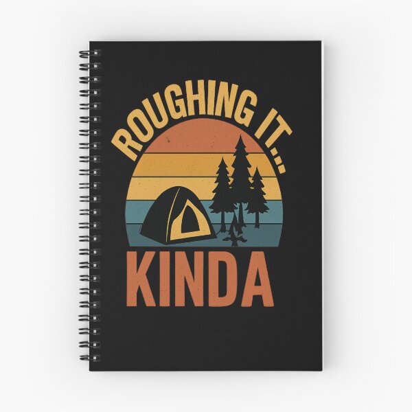 Item preview, Roughing It… Kinda | Funny Camping Retro Sunset designed and sold by Redblackman.