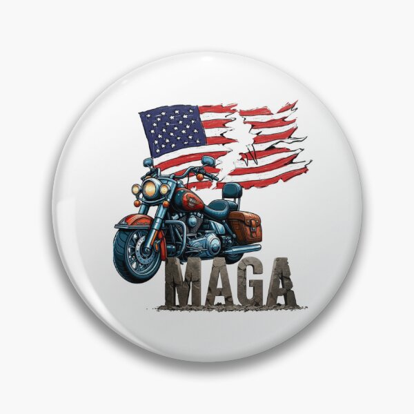 Item preview, American Motorcycle and Broken Flag: The Biker's Financial Crisis | Political Satire and Biker Pride designed and sold by DibuHumor.