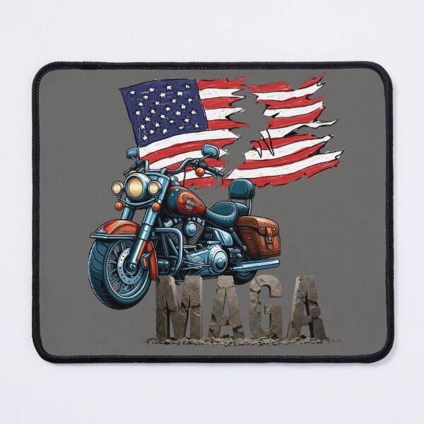 Item preview, American Motorcycle and Broken Flag: The Biker's Financial Crisis | Political Satire and Biker Pride designed and sold by DibuHumor.
