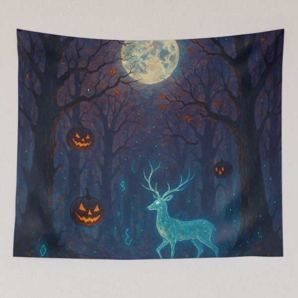 Item preview, Haunted Forest Under Moonlight – Mystical Halloween Deer Design designed and sold by Mo & Ko Design.
