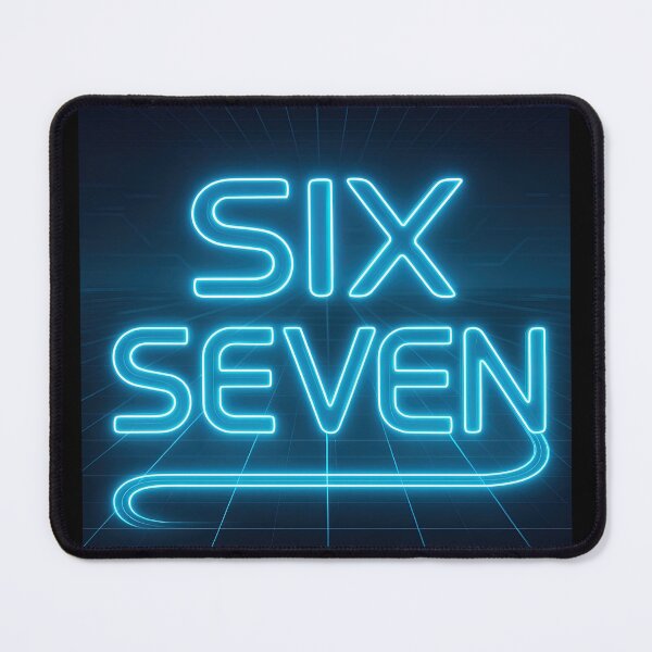 Item preview, Six Seven 6-7 Cyberpunk Neon Blue II designed and sold by The Funky Sprunki.
