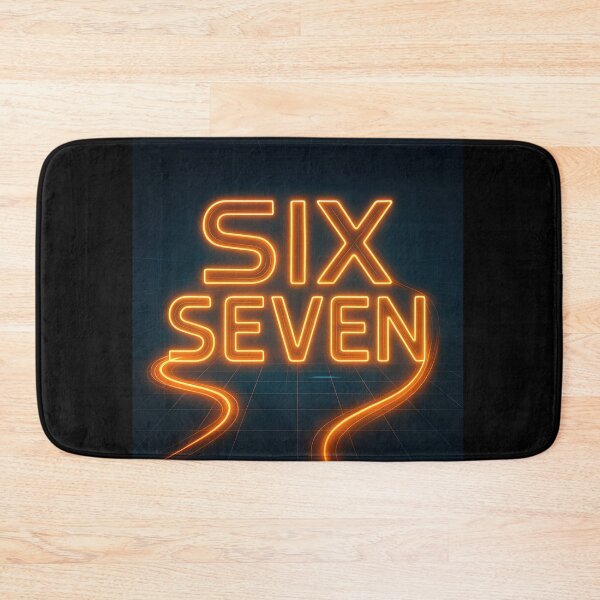Item preview, Six Seven 6-7 Cyberpunk Neon Orange designed and sold by The Funky Sprunki.