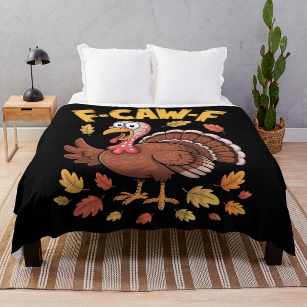 Item preview, Funny Thanksgiving Turkey Pun F-CAW-F designed and sold by ValerieRodrigue.