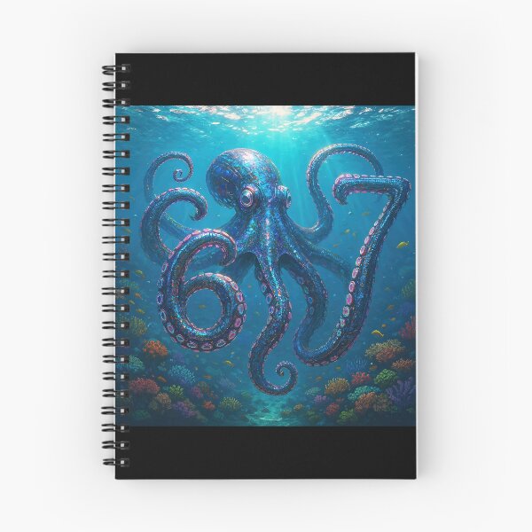 Item preview, Six Seven 6-7 Octopus Blue designed and sold by The Funky Sprunki.