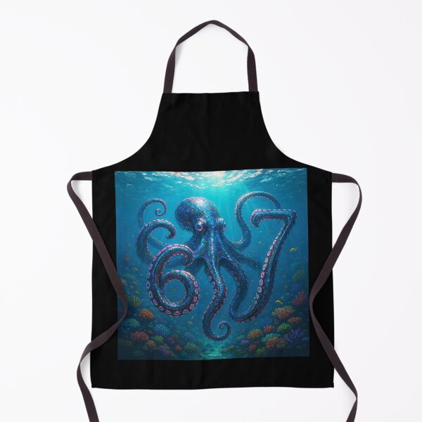 Item preview, Six Seven 6-7 Octopus Blue designed and sold by The Funky Sprunki.