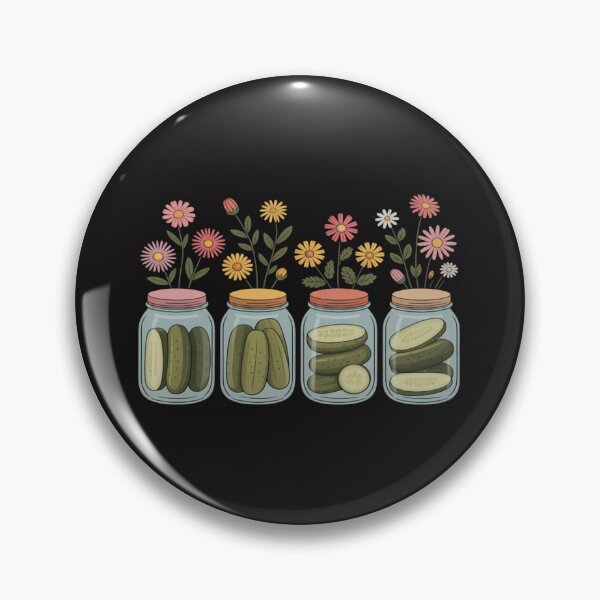 Item preview, Wildflower Canning Season Pickle Jar designed and sold by JosephMelendez6.