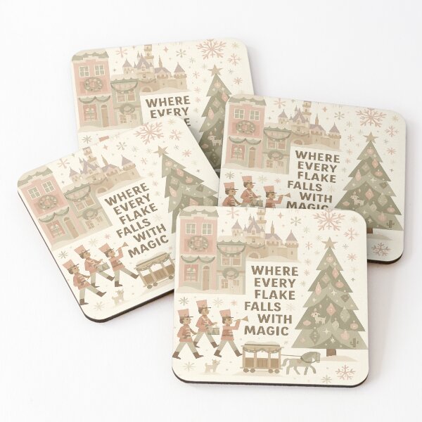 Item preview, Where Every Flake Falls with Magic – Vintage Disney Christmas Design designed and sold by Zippitydodads.