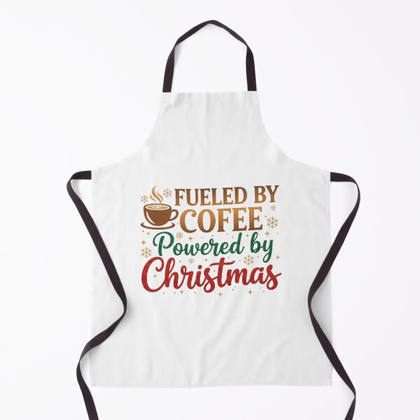 Item preview, Fueled By Coffee Powered By Christmas. Funny Holiday Quote designed and sold by Aarvya Fashion Club ( A.F.C ).