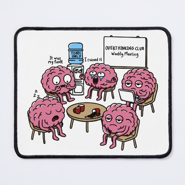 Item preview, Overthinking Club designed and sold by ethnicdrawing.