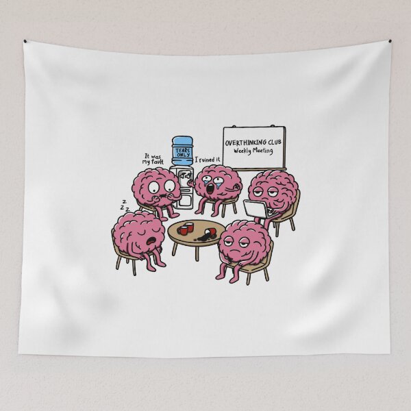 Item preview, Overthinking Club designed and sold by ethnicdrawing.