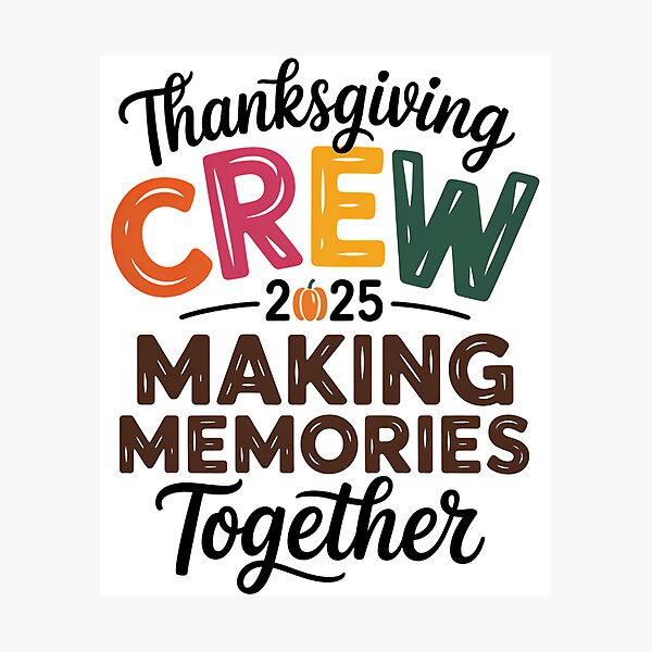 Item preview, Thanksgiving Crew 2025 Fall Family Autumn Pumpkin designed and sold by ValerieRodrigue.