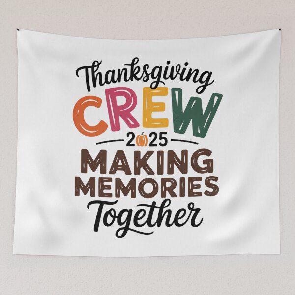Item preview, Thanksgiving Crew 2025 Fall Family Autumn Pumpkin designed and sold by ValerieRodrigue.