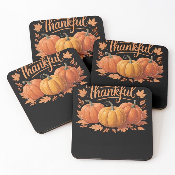 Item preview, Thankful Happpy Thanksgiving Day Autumn Fall Leaves Pumpkin designed and sold by PeteHomenick.
