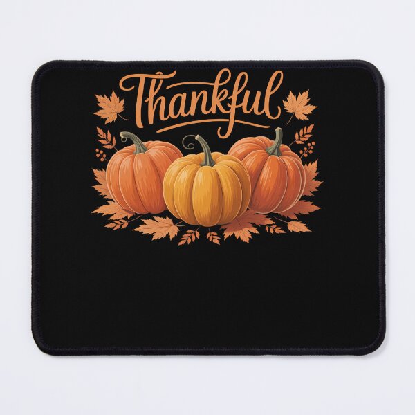 Item preview, Thankful Happpy Thanksgiving Day Autumn Fall Leaves Pumpkin designed and sold by PeteHomenick.