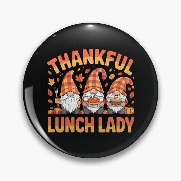 Artikelvorschau, Dankbare Mittagessen Lady Job Thanksgiving Drei Gnome Herbst entworfen und verkauft von PeteHomenick.