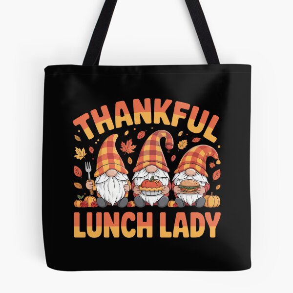 Artikelvorschau, Dankbare Mittagessen Lady Job Thanksgiving Drei Gnome Herbst entworfen und verkauft von PeteHomenick.